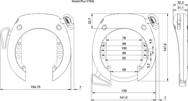 Abus Shield Plus 5750L NR